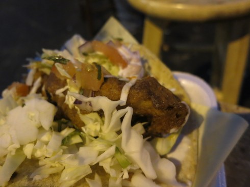 Fish taco at Mariscos German.