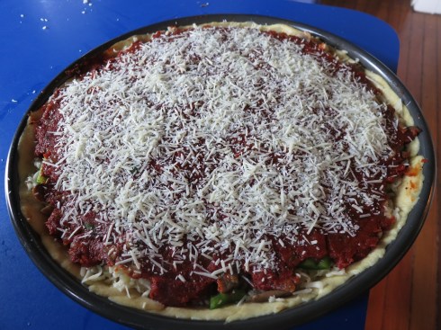 Parmesan cheese--the finishing touch.