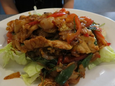 Tania's Pad See Ew. Sweet and spicy (but manageable).