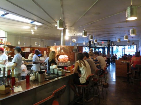 Fiery pizza oven, source of delicious pizza.