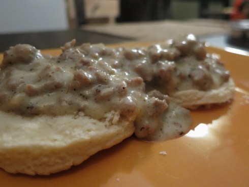 They still tasted good, thanks in part to the excellent sausage gravy.