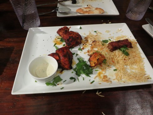 This is what happened when we were first presented with food from Tandoori Grill: we gobbled it up without time to take "before" pictures.