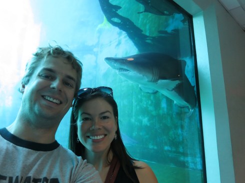 Our shark selfie.  (A sharkie?)